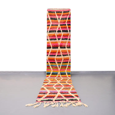 Vintage Moroccan Runner Rug 2.3 x 12.6 feet / 67 x 398 cm - Ettilux Home